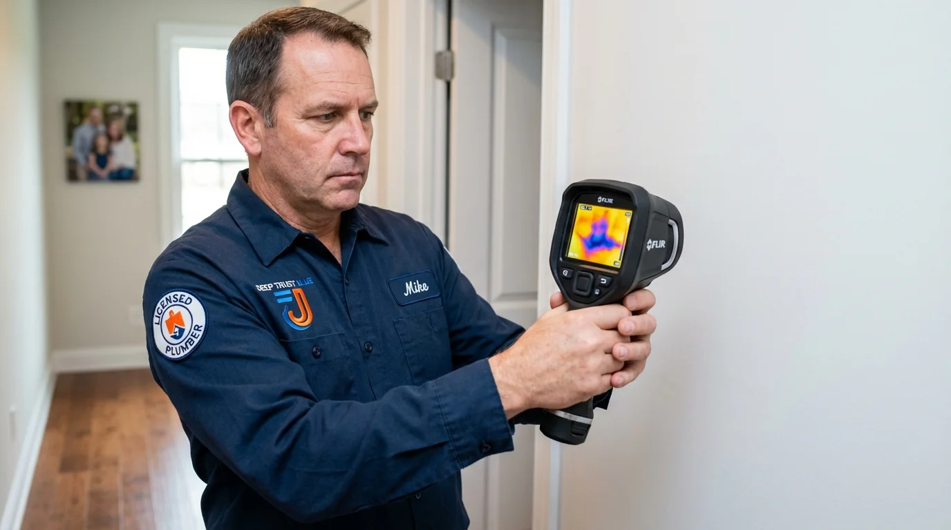Thermal imaging leak detection by Johns Plumbing LLC in Hercules